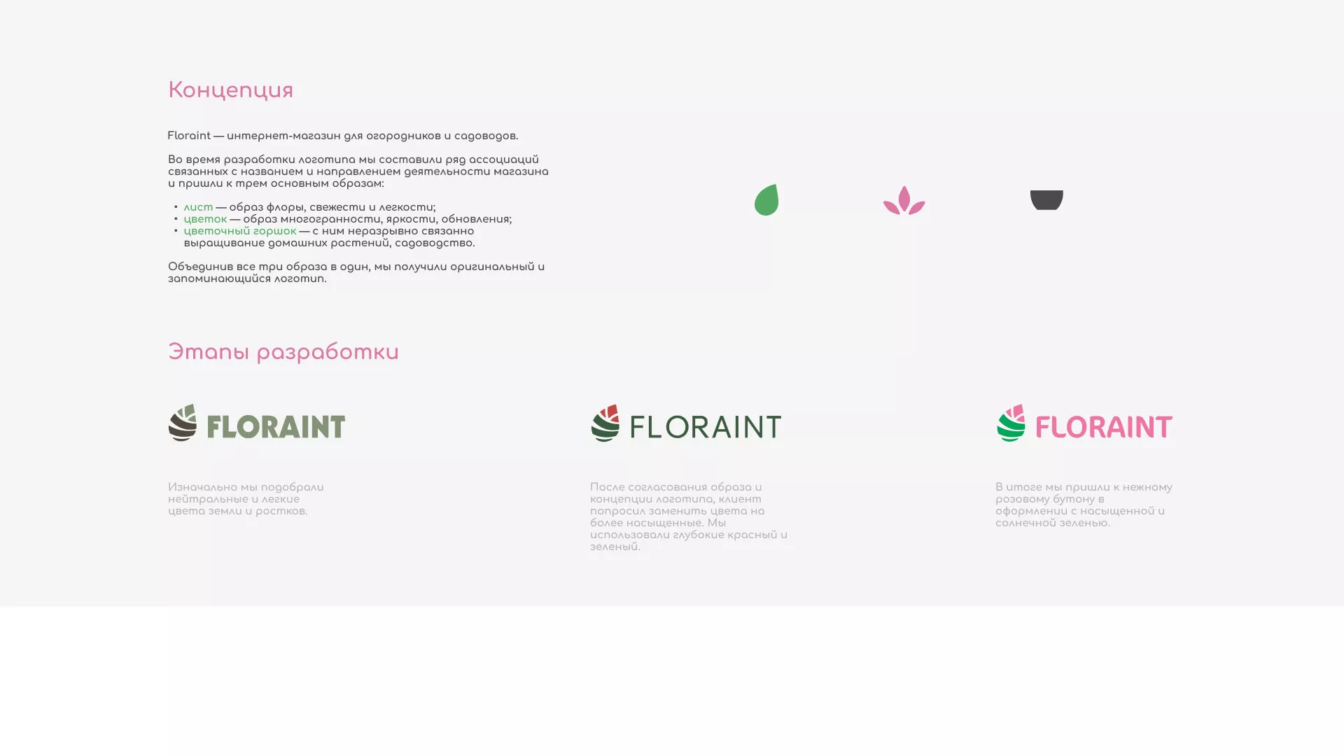 Создание логотипа и интернет-магазина «FLORAINT» в Обнинске