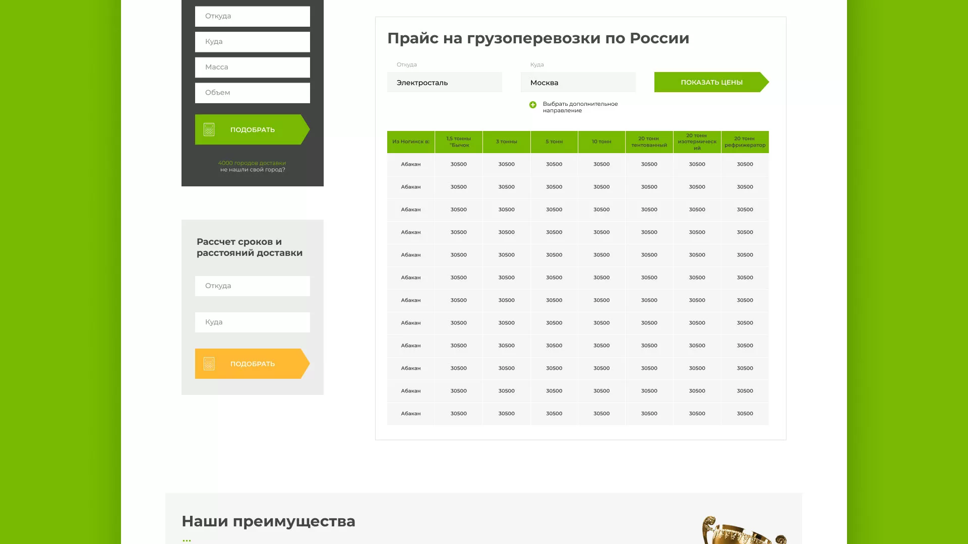 Разработка логотипа и сайта компании «Инком-Логистика» в Обнинске