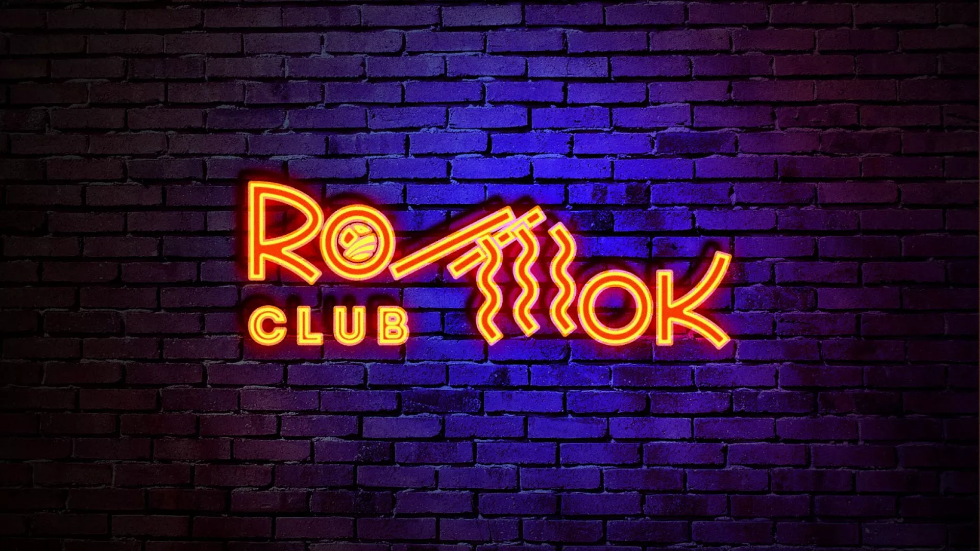Разработка интерьерной вывески суши-бара «Roll Wok Club» в Обнинске